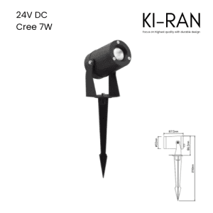 โคมไฟส่องต้นไม้ ไฟปักดิน 7วัตต์ รุ่น EGIS-S-7W