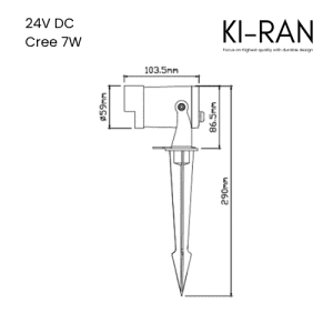 โคมไฟปักดิน โคมไฟส่องต้นไม้ ไฟปักดิน 7วัตต์ รุ่น EGIS-SH-7W