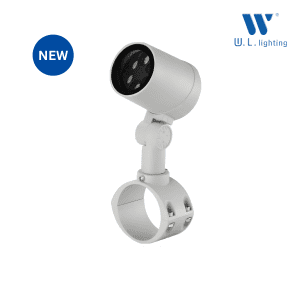 โคมไฟสปอร์ตไลท์ LED แบบรัดเสา ปรับมุมได้ IP65 LED 12W รุ่น WL-JP016-PS114-12W