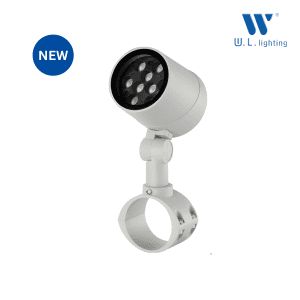 โคมไฟสปอร์ตไลท์ LED แบบรัดเสา ปรับมุมได้ IP65 LED 18W รุ่น WL-JP016-PS114-18W