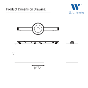 Magnetic Tracklight Downlight 10W 48V รุ่น WL-MR11-DL-R-10W | ไฟรางแม่เหล็ก 11mm แสงพุ่งปรับตำแหน่งได้ง่าย