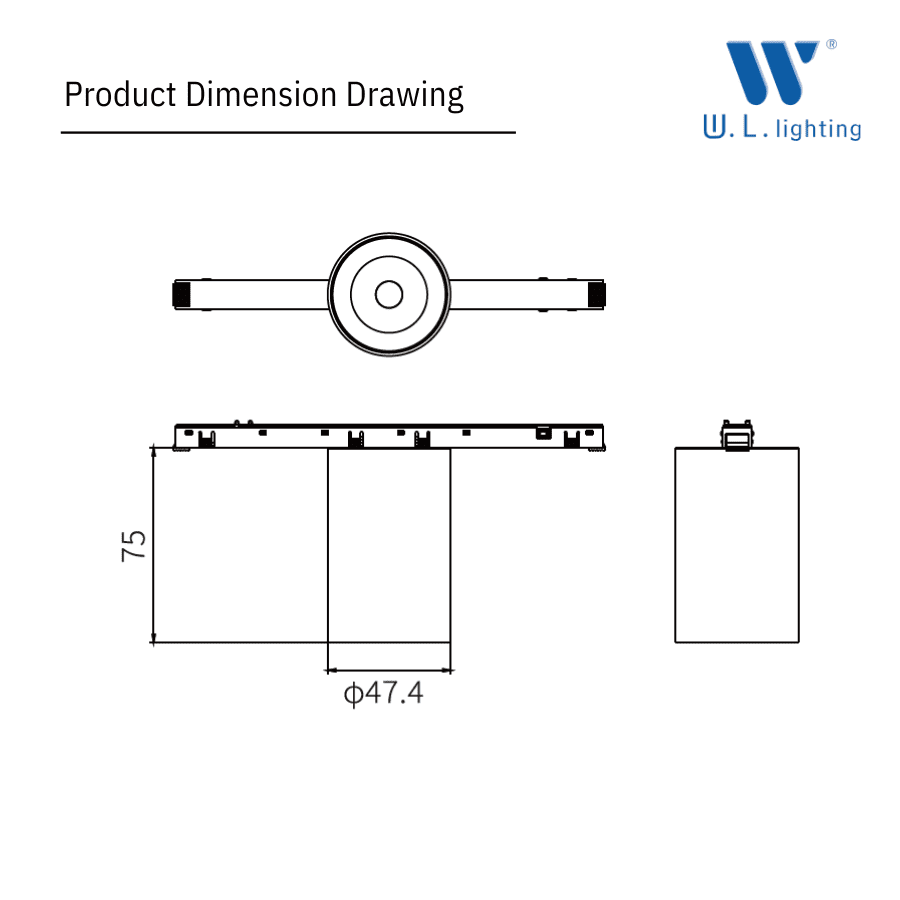 Magnetic Tracklight Downlight 10W 48V รุ่น WL-MR11-DL-R-10W | ไฟรางแม่เหล็ก 11mm แสงพุ่งปรับตำแหน่งได้ง่าย - Image 2