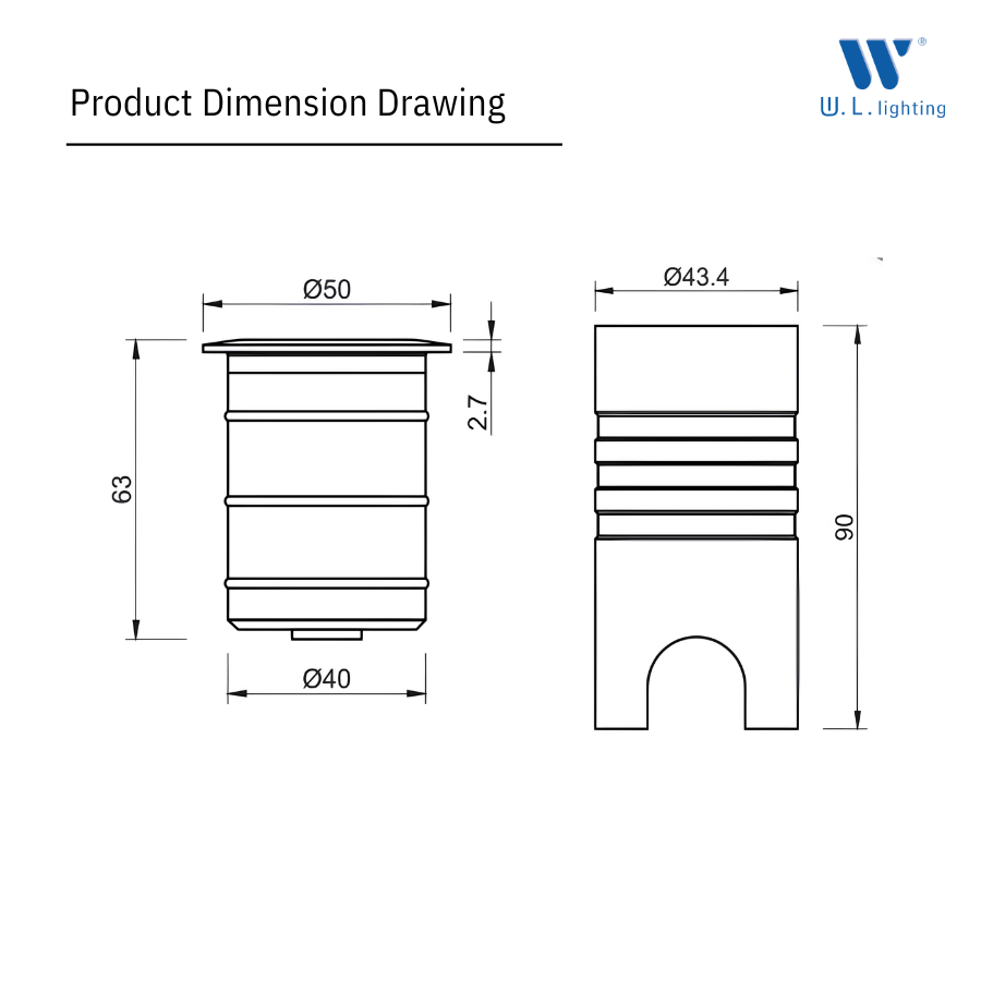 โคมไฟฝังพื้น LED Deep Anti-Glare 6W รุ่น WL-IN010-6W ดีไซน์โมเดิร์น ส่องสว่างนุ่มนวล ไม่แยงตา