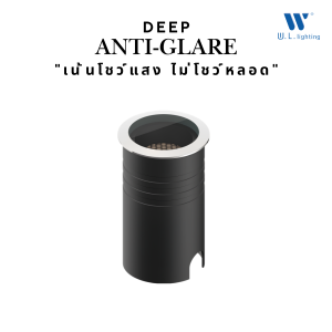 โคมไฟฝังพื้น LED Deep Anti-Glare 9W รุ่น WL-IN010-9W ดีไซน์โมเดิร์น ส่องสว่างนุ่มนวล ไม่แยงตา