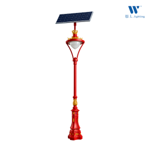โคมไฟประติมากรรมโซล่าเซลล์สูง 4 เมตร WL-Solar-PT14-4000-40W